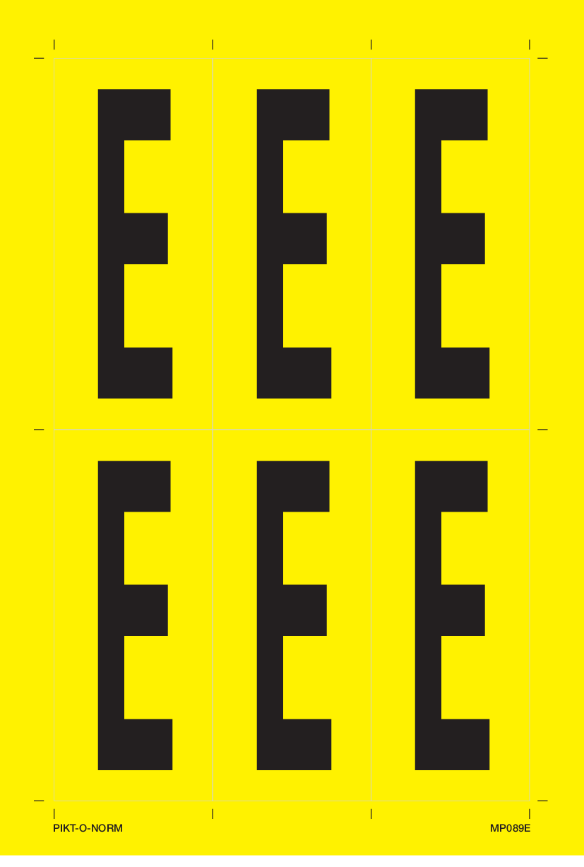 LETTRE E SUR FEUILLE