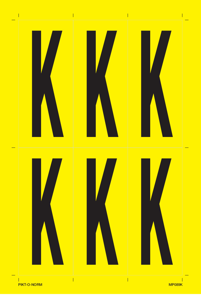 LETTRE K SUR FEUILLE