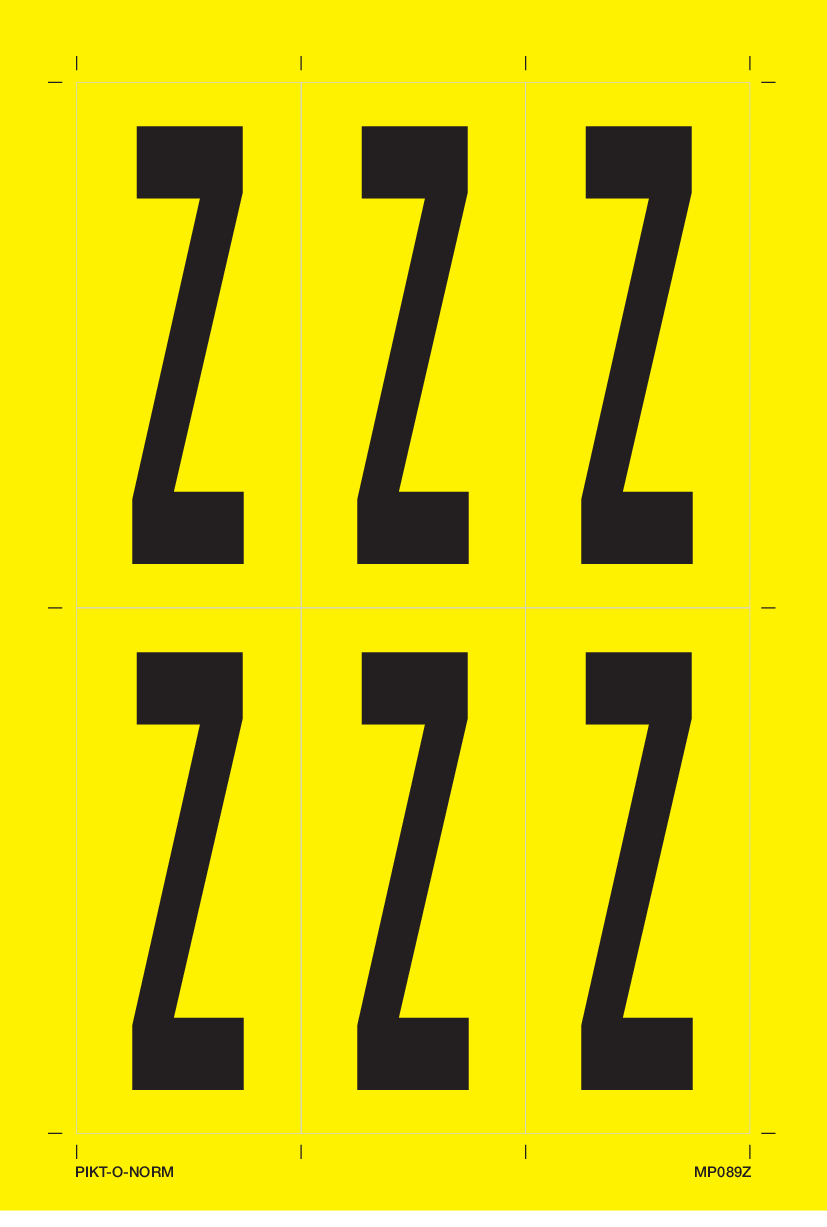 LETTRE Z SUR FEUILLE