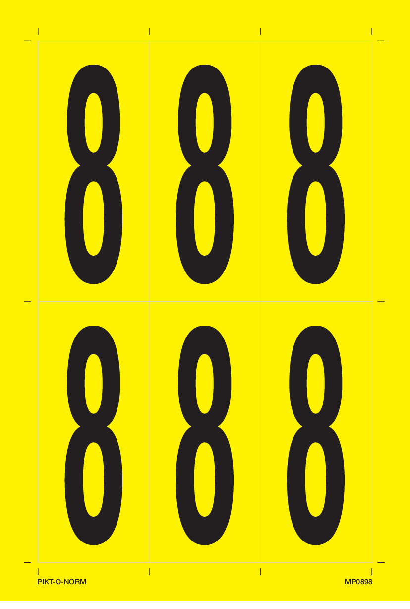 CHIFFRE 8 SUR FEUILLE