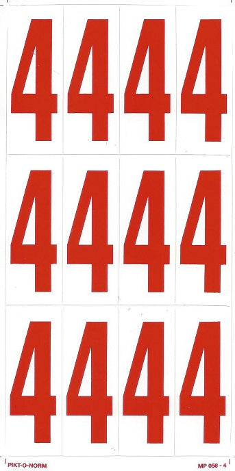 CHIFFRE 4 SUR FEUILLE