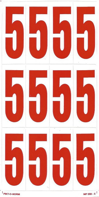 CHIFFRE 5 SUR FEUILLE