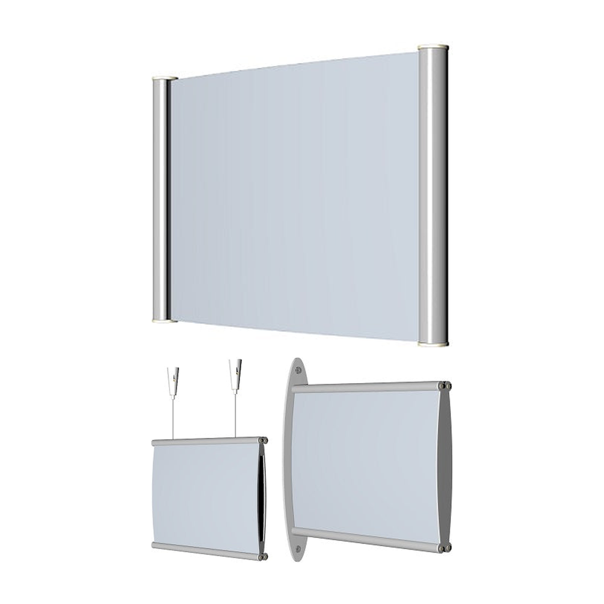 Curvo: curvo plus wand, curvo plus hangend, curvo plus haaks