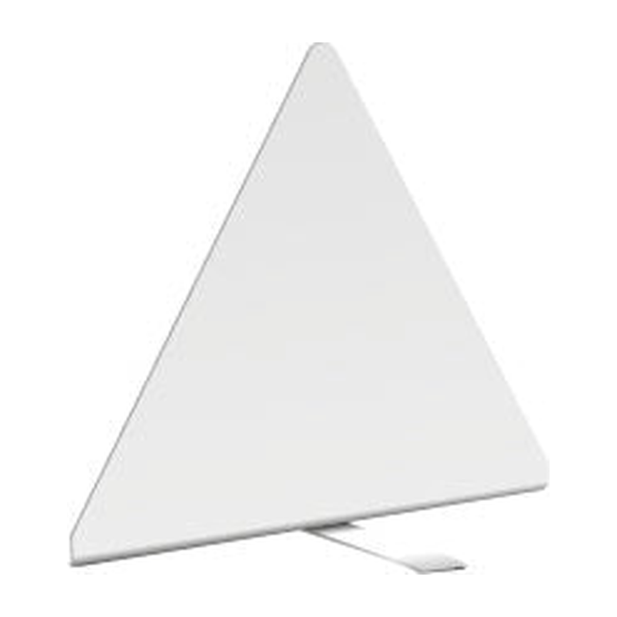 Driehoek op voet: blanco aluminium driehoek 700mm +voet