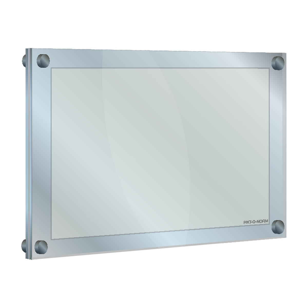 Evacuatieplanhouder: plexi insert houder