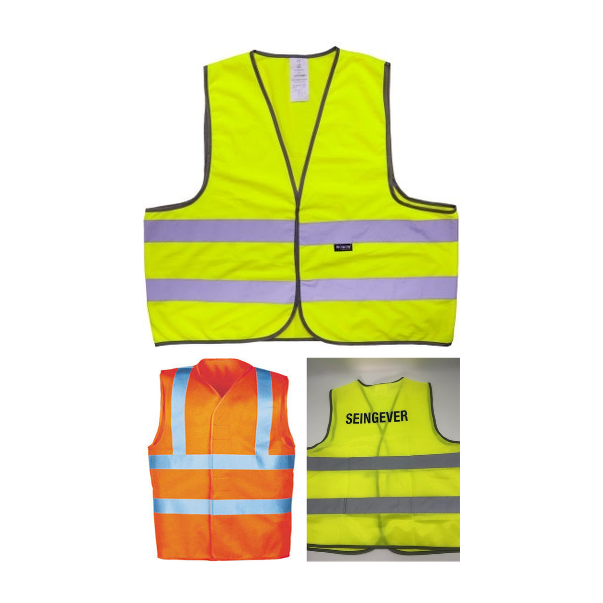 Hesjes: veiligheidshesjes, veiligheidshesje fluo oranje iso 20471, seingever veiligheidshesjes