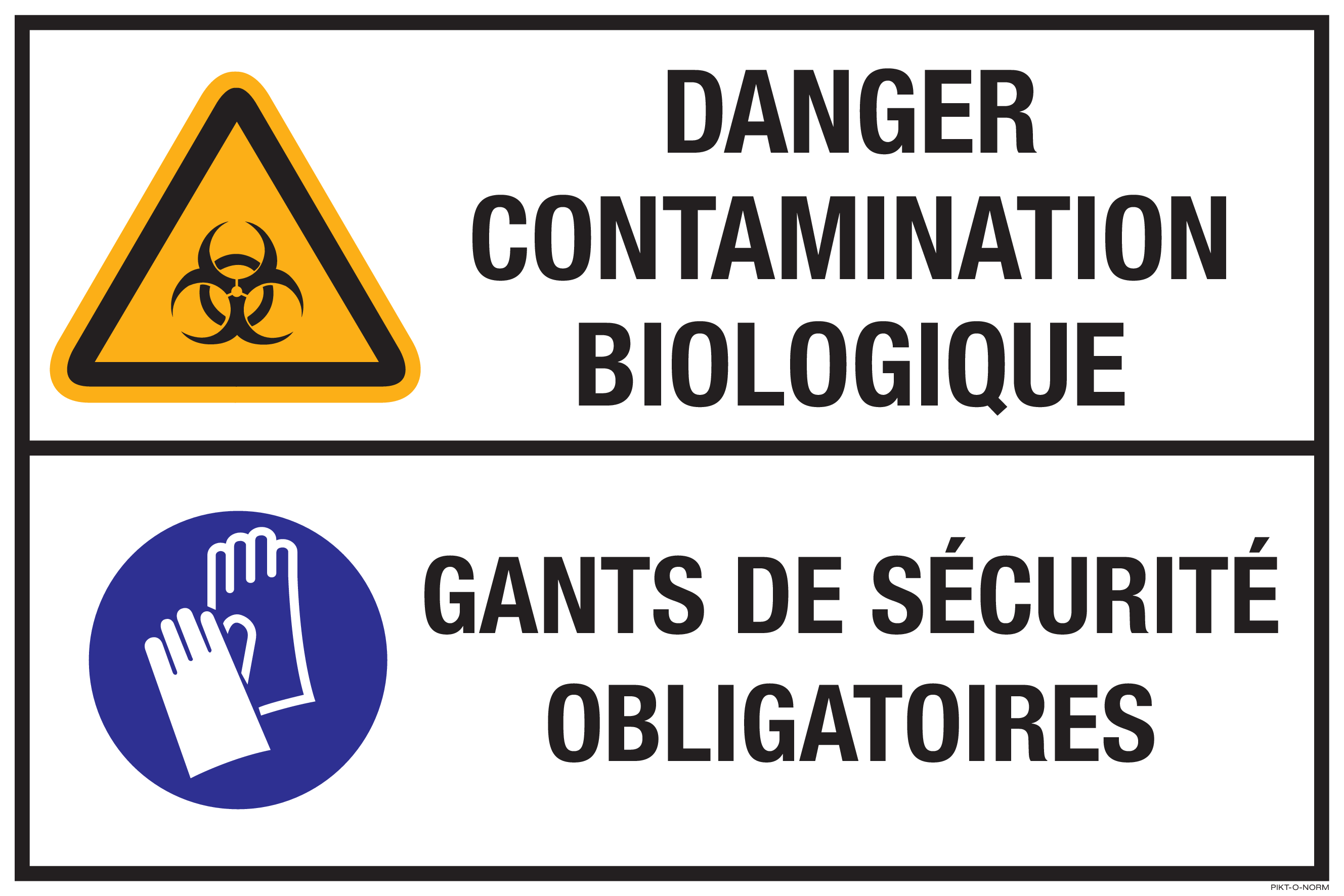 DANGER CONTAMINATION BIOLOGIQUE...