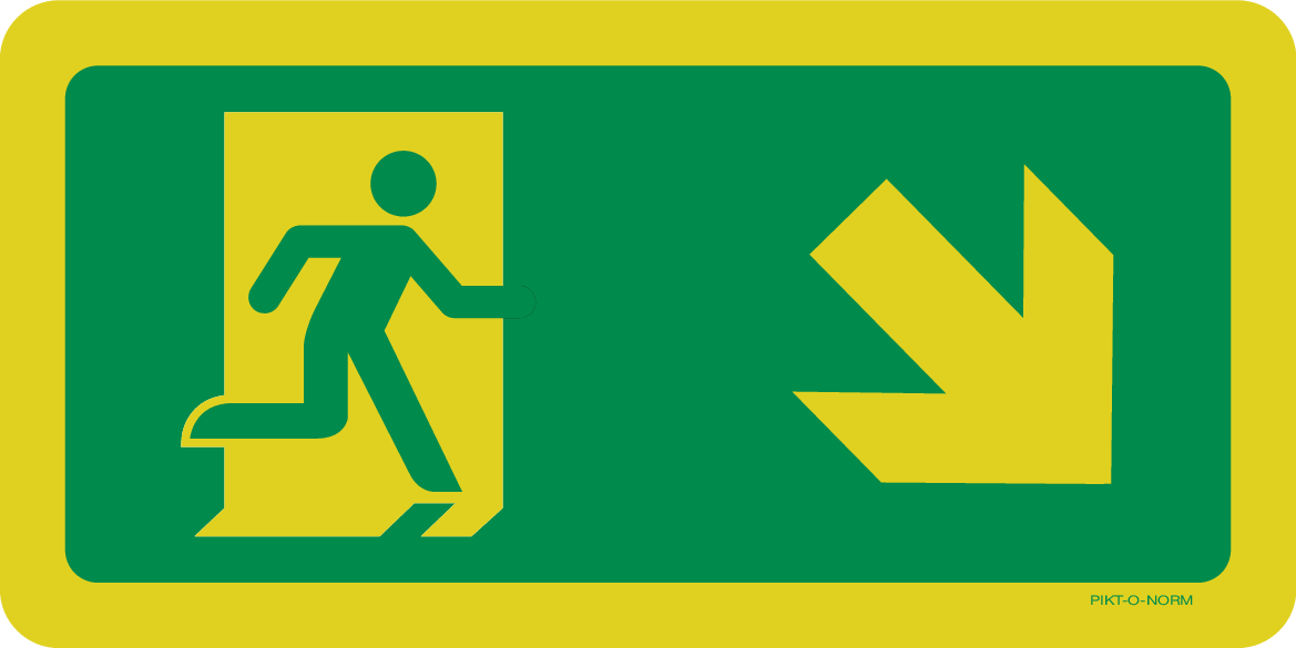 VLUCHTWEG, TRAP RECHTS NAAR BENEDEN