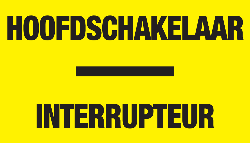 HOOFDSCHAKELAAR-INTERRUPTEUR