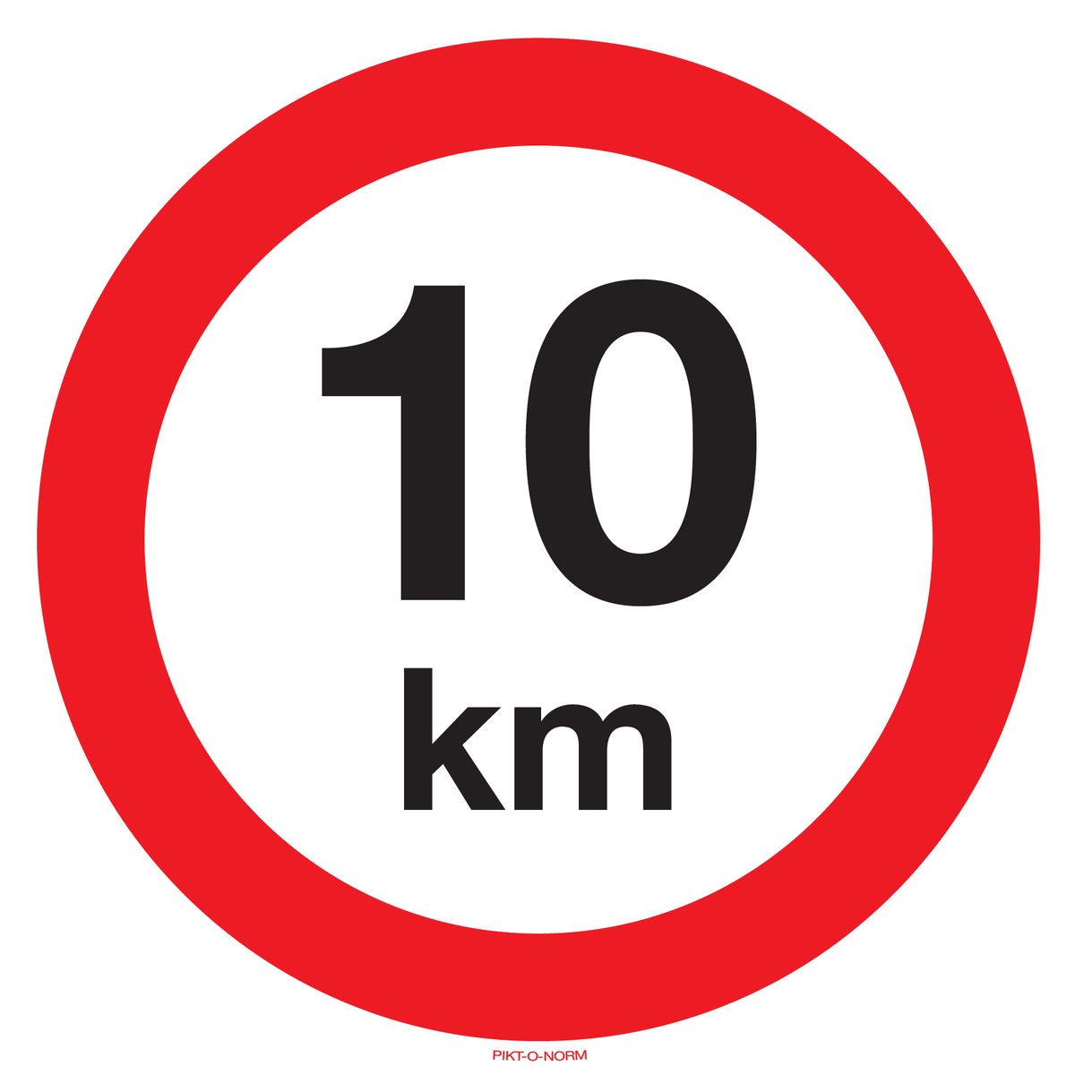 VITESSE LIMITÉE 10 KM