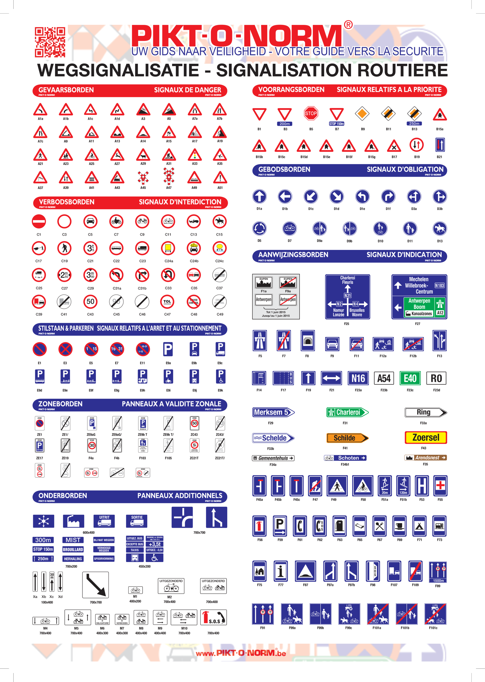 SIGNALISATION ROUTIÈRE AFFICHE SÉCURITÉ
