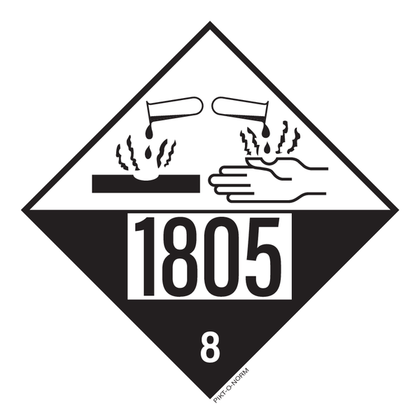 IMO 8.0. CORROSIF A UN 1805