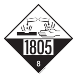 IMO 8.0. CORROSIF A UN 1805