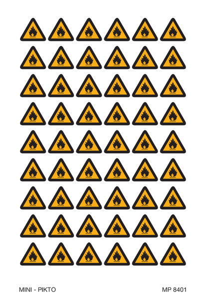WAARSCHUWING GEVAAR ONTVLAMBARE STOFFEN