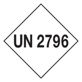 UN 2796. ADR KL.8. BATTERIJVLOEISTOF...