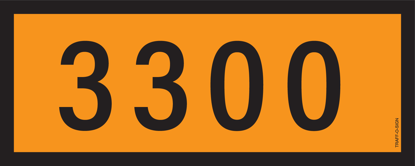 ADR BORD, UN NUMMERS VAN 3000 TOT 3999