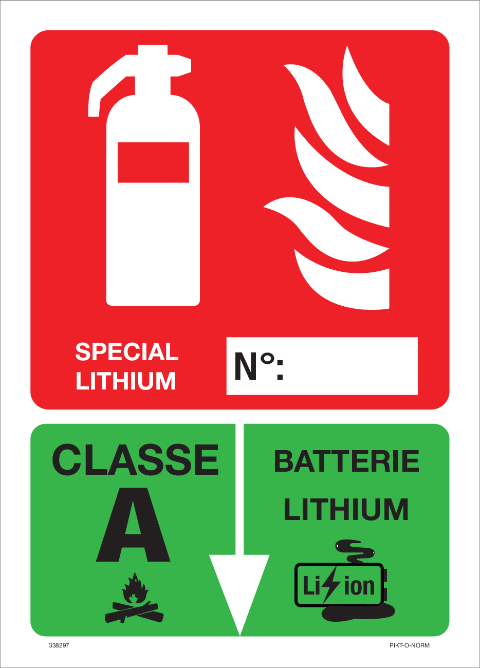 EXTINCTEUR BATTERIE LITHIUM ION