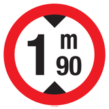 MAXIMUM HOOGTE: 1M90