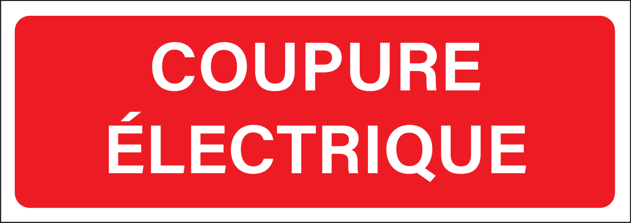 COUPURE ÉLECTRIQUE