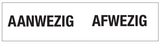 AANWEZIG-AFWEZIG BORDEN