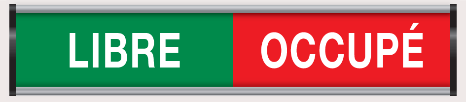 LIBRE-OCCUPÉ INDOOR GLISSIÈRE