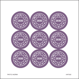 2030, PASTILLES CALENDRIER VIOLET