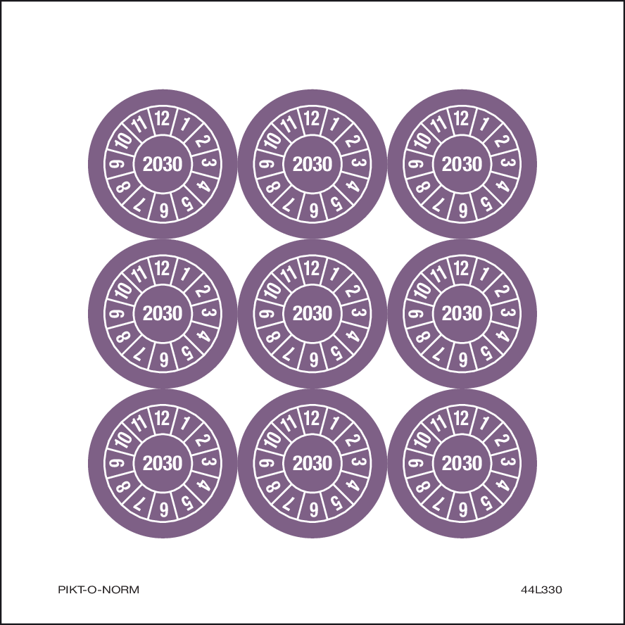 2030, PASTILLES CALENDRIER VIOLET