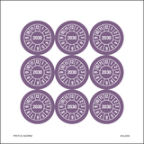 2030, PASTILLES CALENDRIER VIOLET