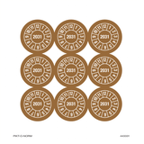 2031, PASTILLES CALENDRIER BRUN