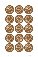 2031, PASTILLES CALENDRIER BRUN