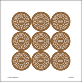 2031, PASTILLES CALENDRIER BRUN