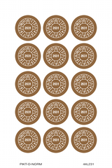 2031, PASTILLES CALENDRIER BRUN