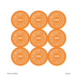 2032, PASTILLES CALENDRIER ORANGE