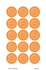 2032, PASTILLES CALENDRIER ORANGE