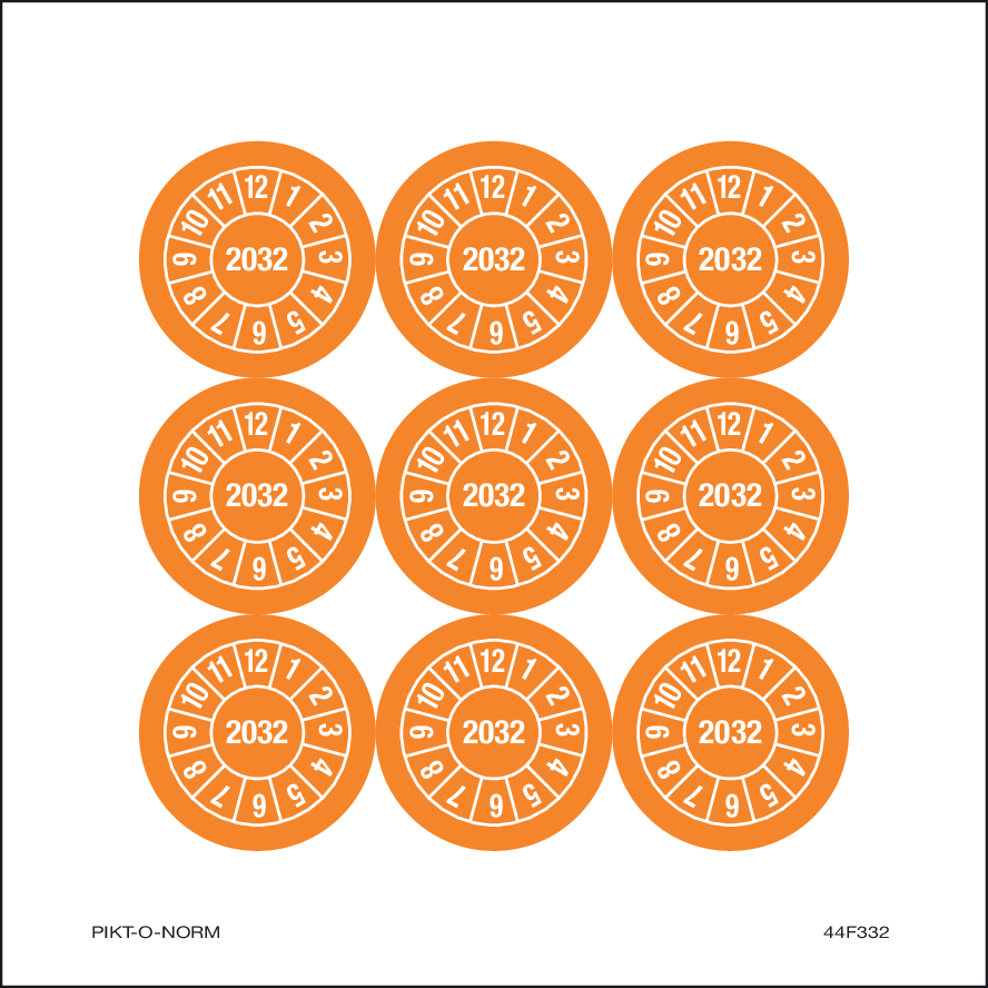 2032, PASTILLES CALENDRIER ORANGE