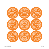 2032, PASTILLES CALENDRIER ORANGE