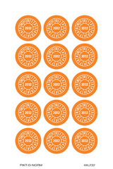 2032, PASTILLES CALENDRIER ORANGE
