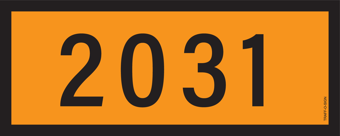 PANNEAU ADR, NUNEROS DE 2000 A 2999