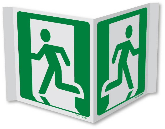 ISSUE DE SECOURS À GAUCHE ISO7010-E001