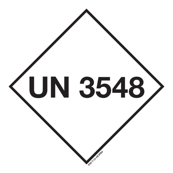UN 3548, ADR KL.9 DIV. GEVAARLIJKE GOED.