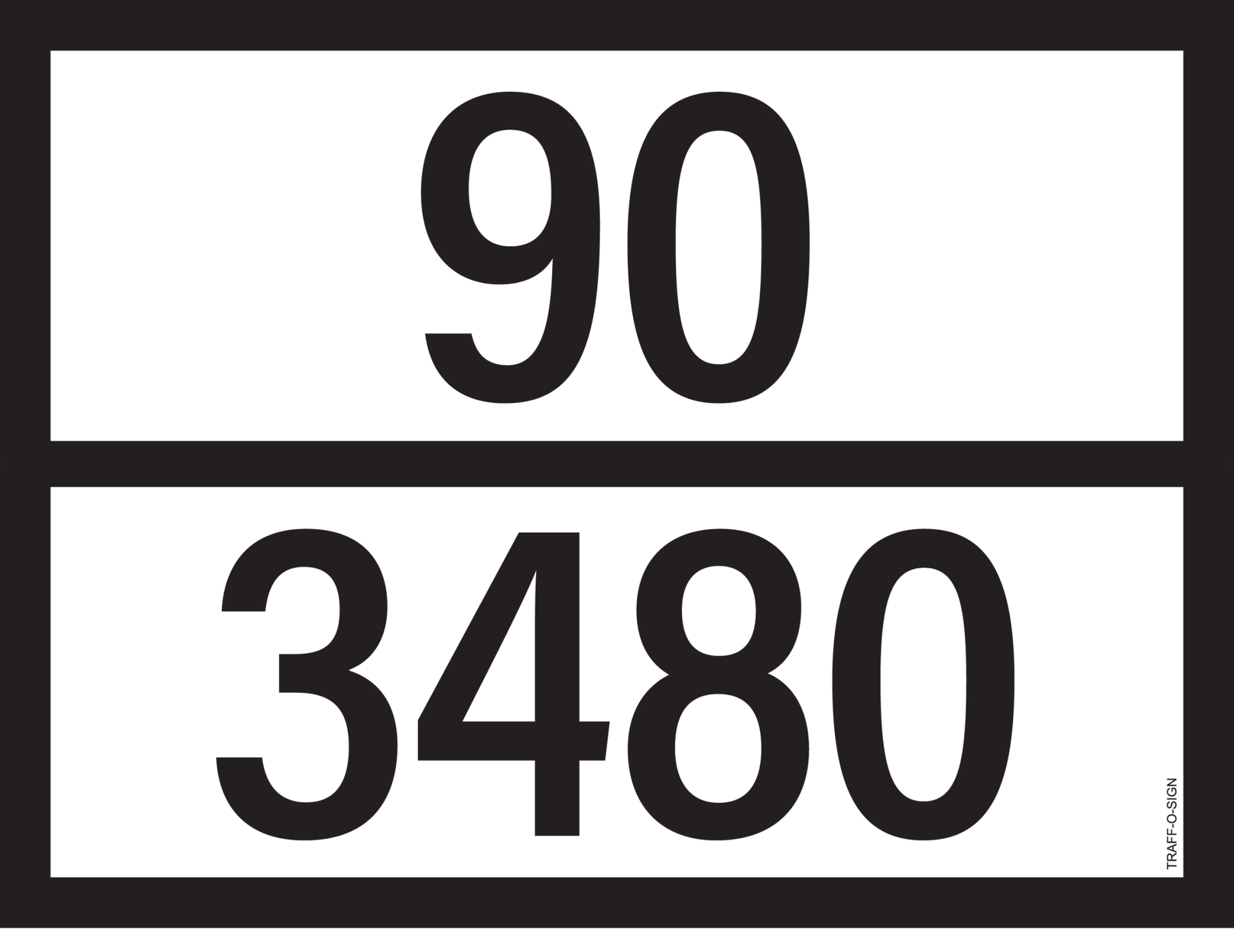 ADR BORD MET GEVARENCODE 90/3480