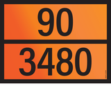 PANNEAU ADR AVEC CODE DE DANGER 90/3480