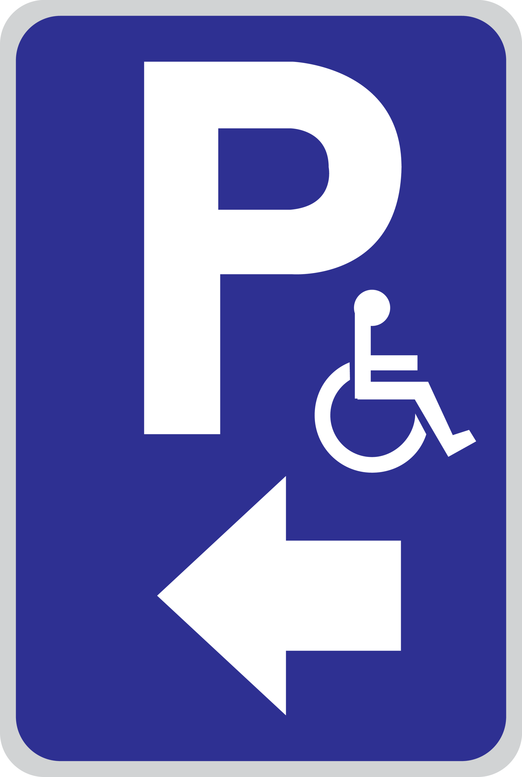 STATIONNEMENT HANDICAPÉES À GAUCHE,