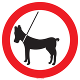 HONDEN AAN DE LEIBAND VERBODEN