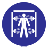 UTILISEZ  DOUCHE DE DÉCONTAMINATION