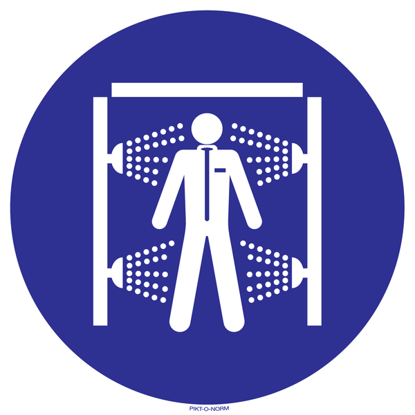 UTILISEZ  DOUCHE DE DÉCONTAMINATION