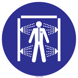 UTILISEZ  DOUCHE DE DÉCONTAMINATION