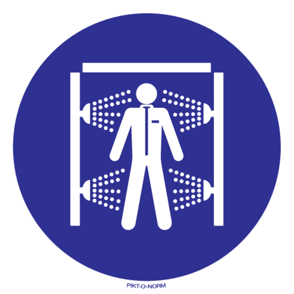UTILISEZ  DOUCHE DE DÉCONTAMINATION