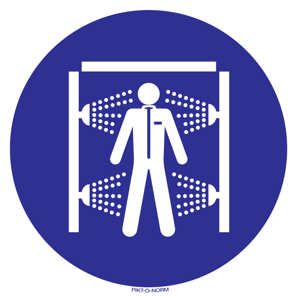 UTILISEZ  DOUCHE DE DÉCONTAMINATION
