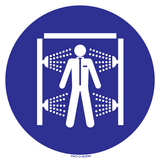 UTILISEZ  DOUCHE DE DÉCONTAMINATION